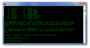 image of Command prompt with green text and black background